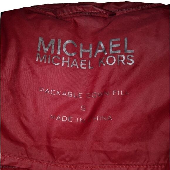 MICHAEL KORS PACKABLE DOWN. LONG GRAY SUPER LIGHT WEIGHT COAT SZ SMALL - Picture 3 of 14